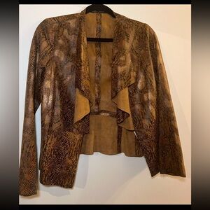 Snakeskin brown jacket